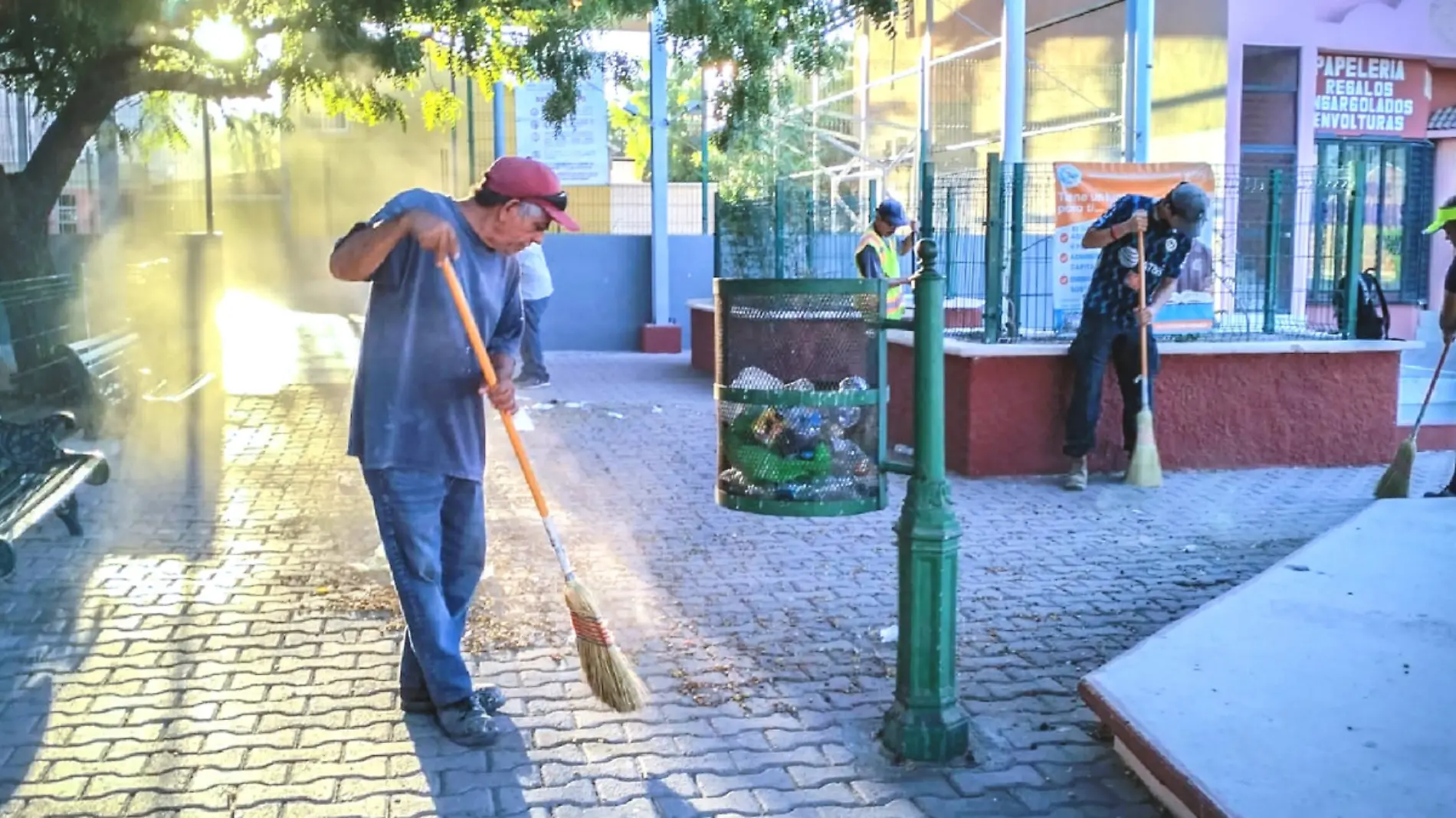 Limpieza de parques de La Paz